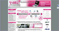 Desktop Screenshot of notebook-fit.de