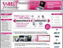 Tablet Screenshot of notebook-fit.de